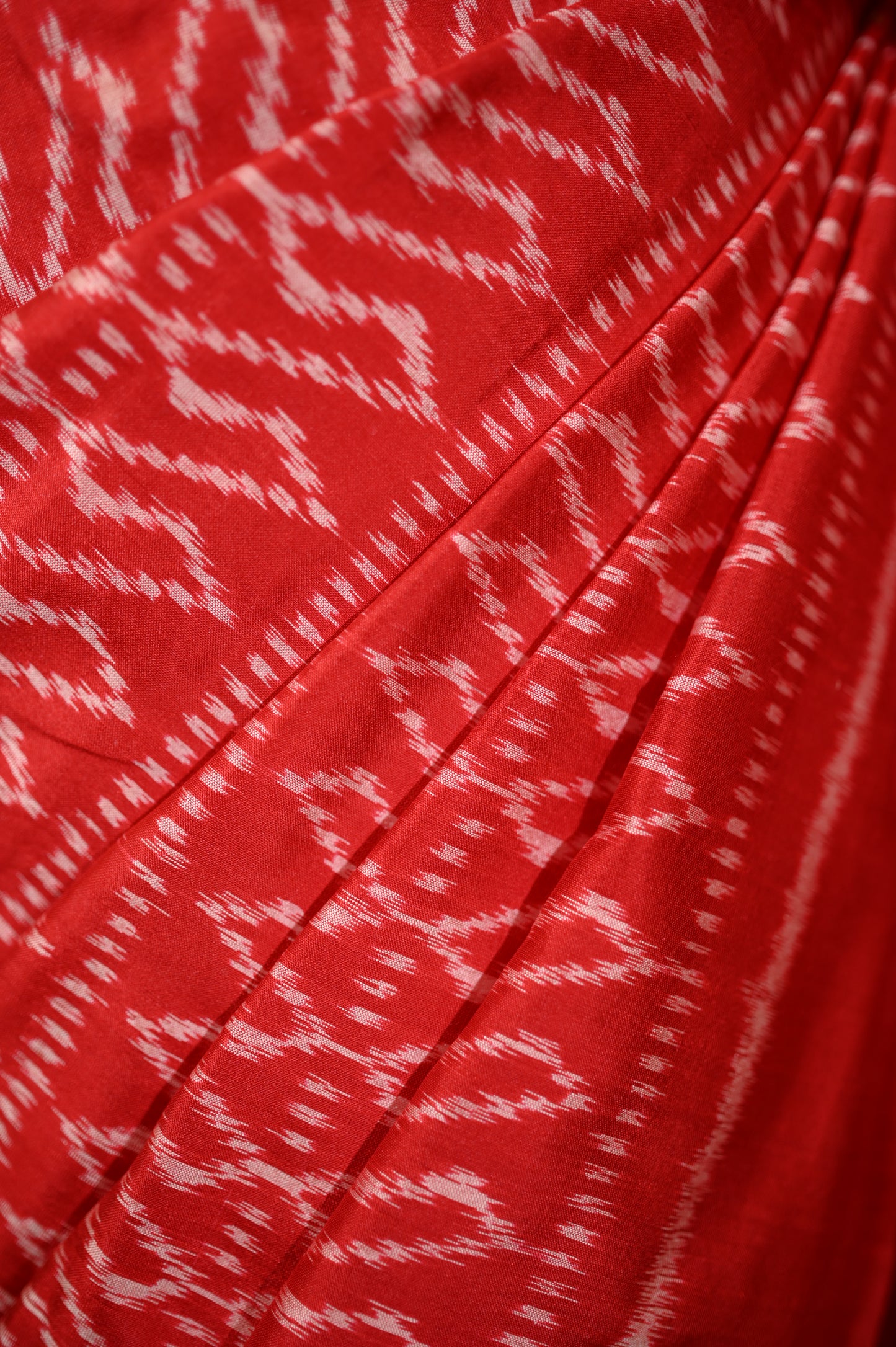 Red Mulberry Silk Odisha Ikat Saree