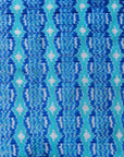 Ikatan Blue Mulberry Silk Pochampally Floral Ikat Saree Ikatan