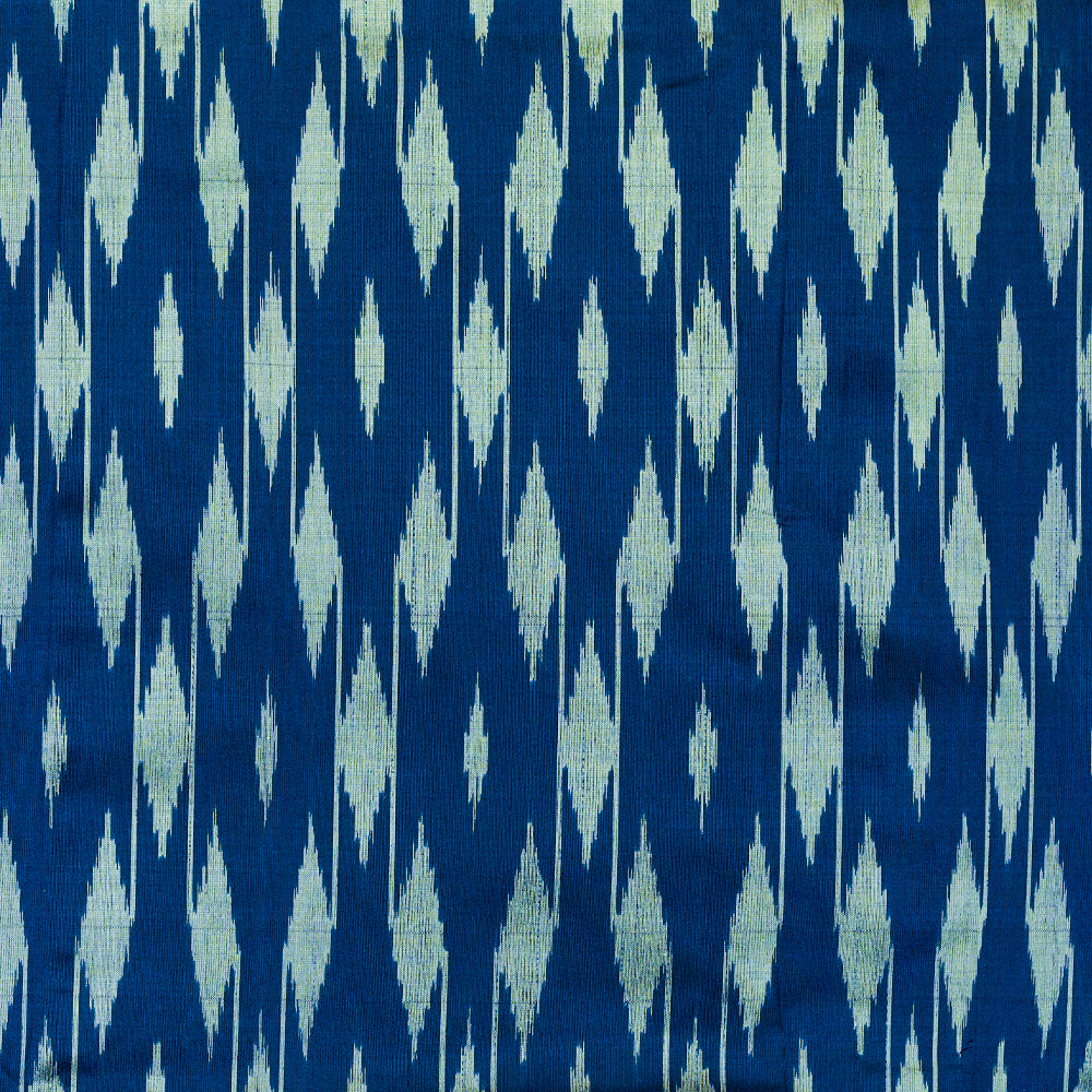 Bibhu Mohapatra Blue &amp; Green Mulberry Silk Odisha Ikat Saree Ikatan