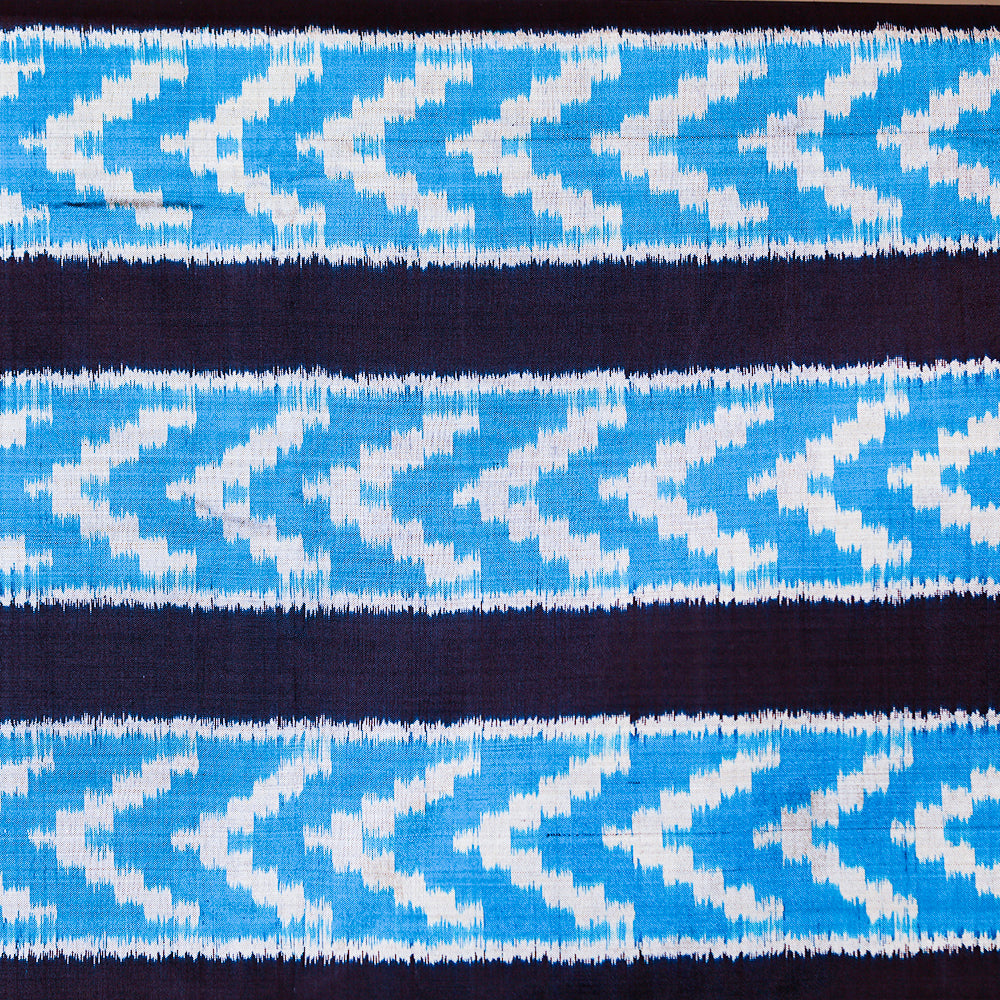 Bibhu Mohapatra Blue Mulberry Silk Odisha Geometric Ikat Saree Ikatan
